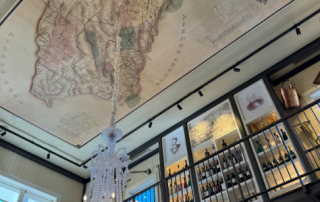 Photo credit: MetaphorDesign.com Location: Oakville Wine Merchant, Oakville, Napa Valley, California Moulding Highlights: crown moulding, ceiling trim, window trim