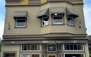 Photo credit: MetaphorDesign.com Location: Mags Local Yogurt, Larkspur, California Moulding Highlights: dentil moulding at exterior
