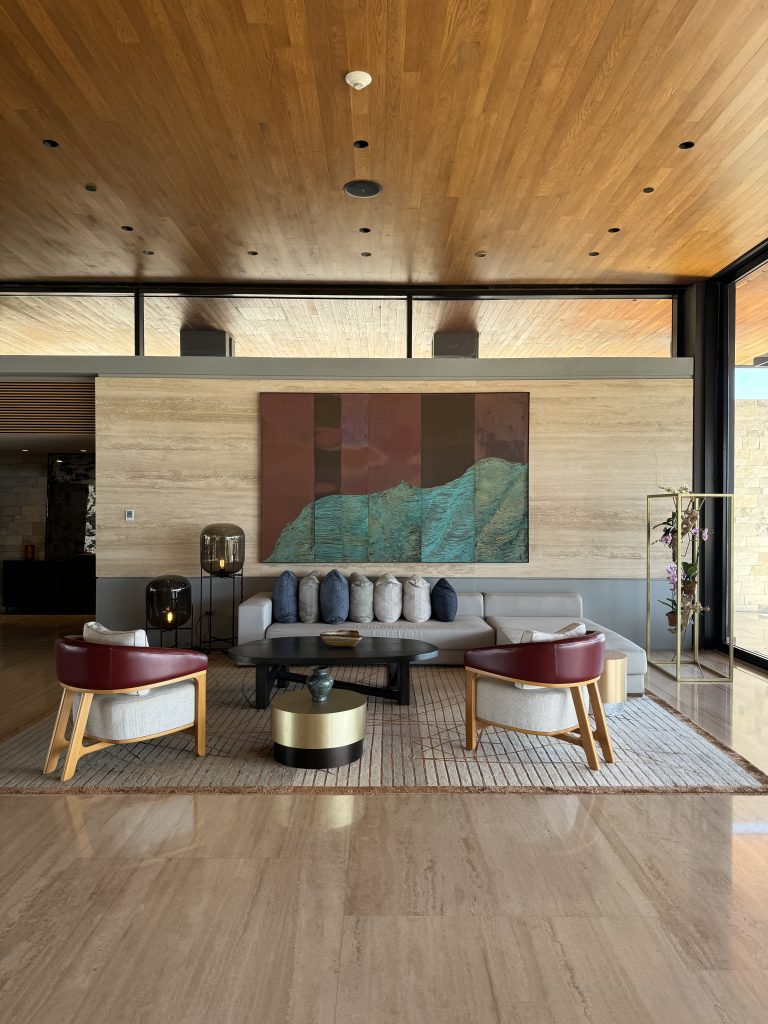 Location: Montage, Cabo San Lucas, Baja California, Wood highlights: T&G on the ceiling