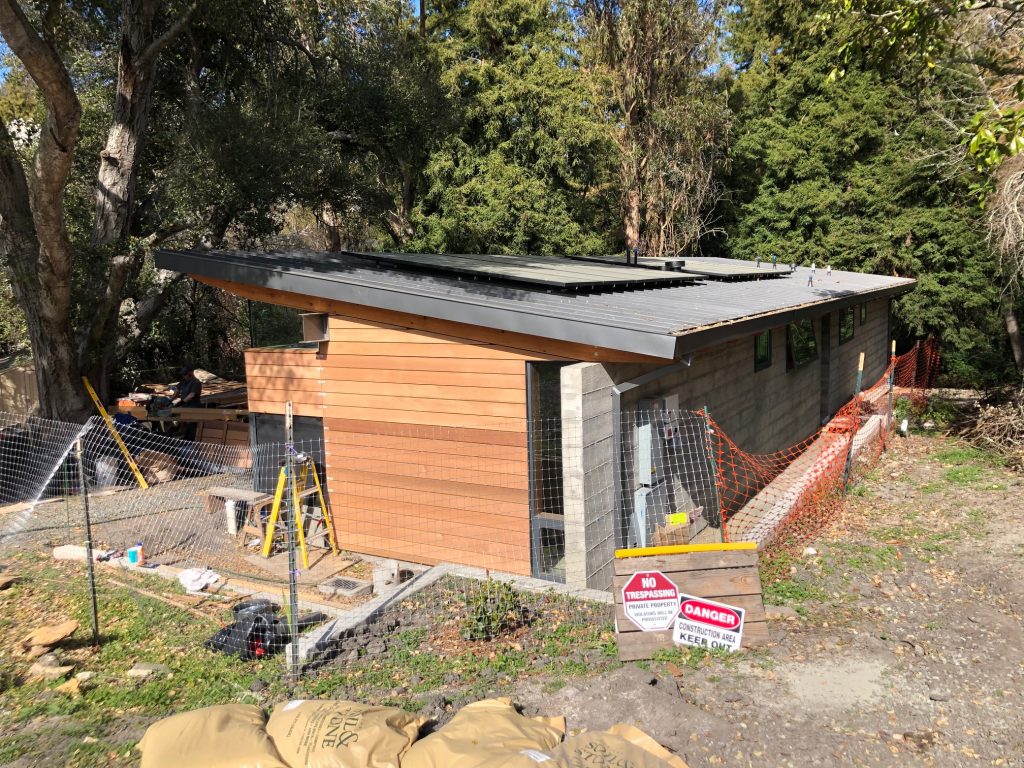 Location: Private Residence, California, Wood Highlights: Wood T&G exterior cladding placed horizontally