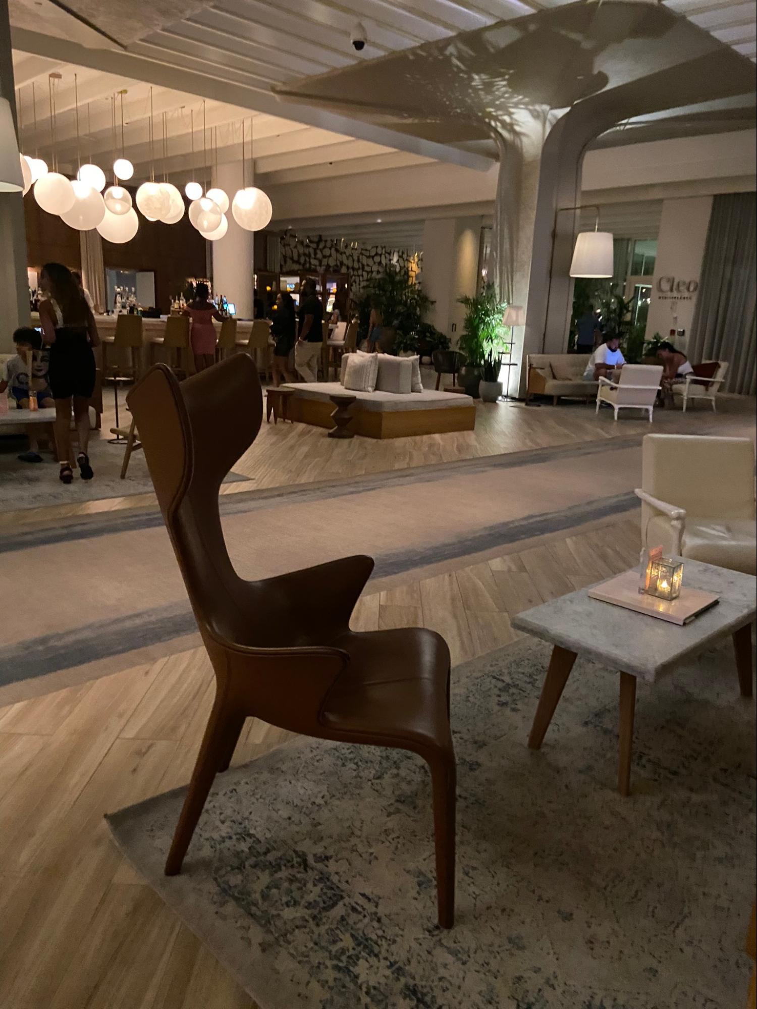 Location: SLS Baha Mar, Nassau, Bahamas, Wood Highlights: White oak wood flooring, wide plank, diagonal