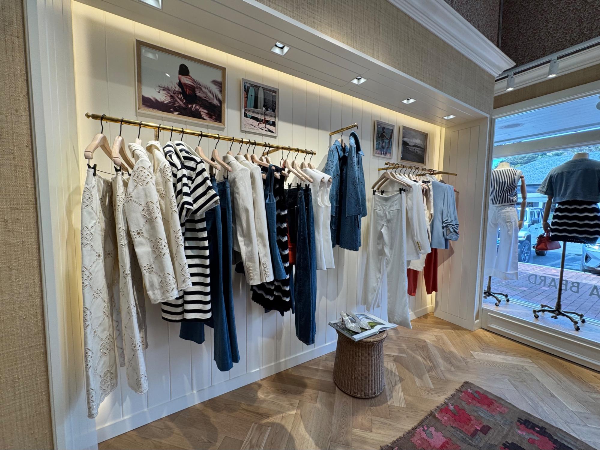 Location: Veronica Beard, Marin County, California, Wood Highlights: Shiplap wainscot at back wall and sides of alcove