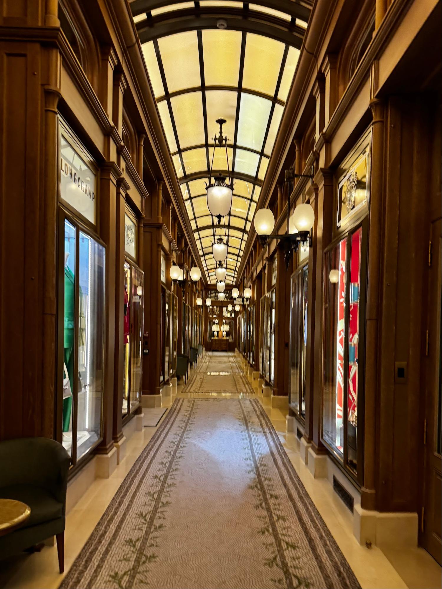 Location: The Ritz Paris Galerie, Paris, France Wood Highlights: Trim at cabinetry placed with ceiling lighting
