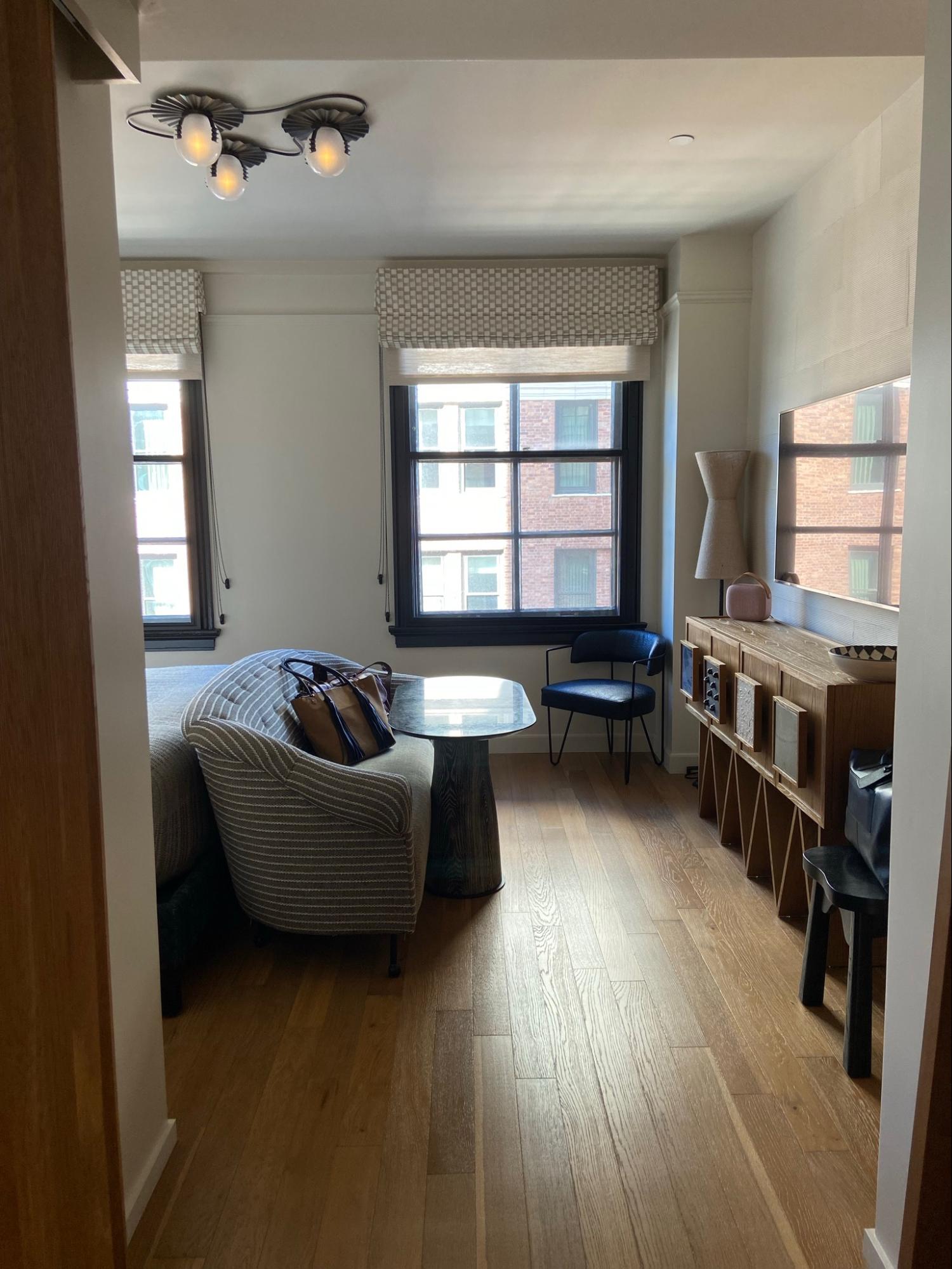 Location: The Proper Hotel, Los Angeles, California, Wood Highlights: Oak wood flooring, straight lay