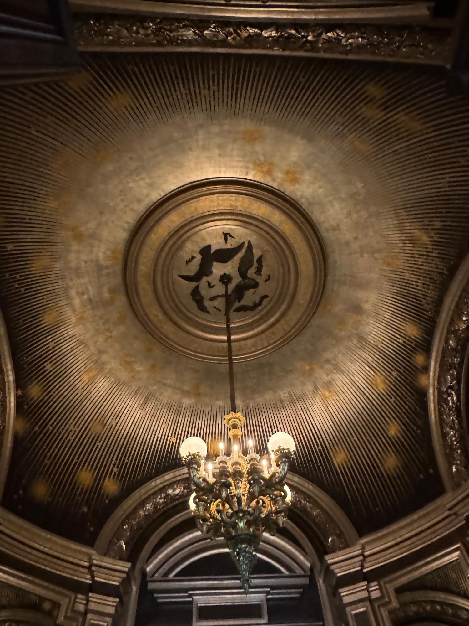Photo credit: MetaphorDesign.comLocation: Palais Garnier, Paris, France Wood Highlights: Trim at ceiling placed to highlight surface mounted light fixture
