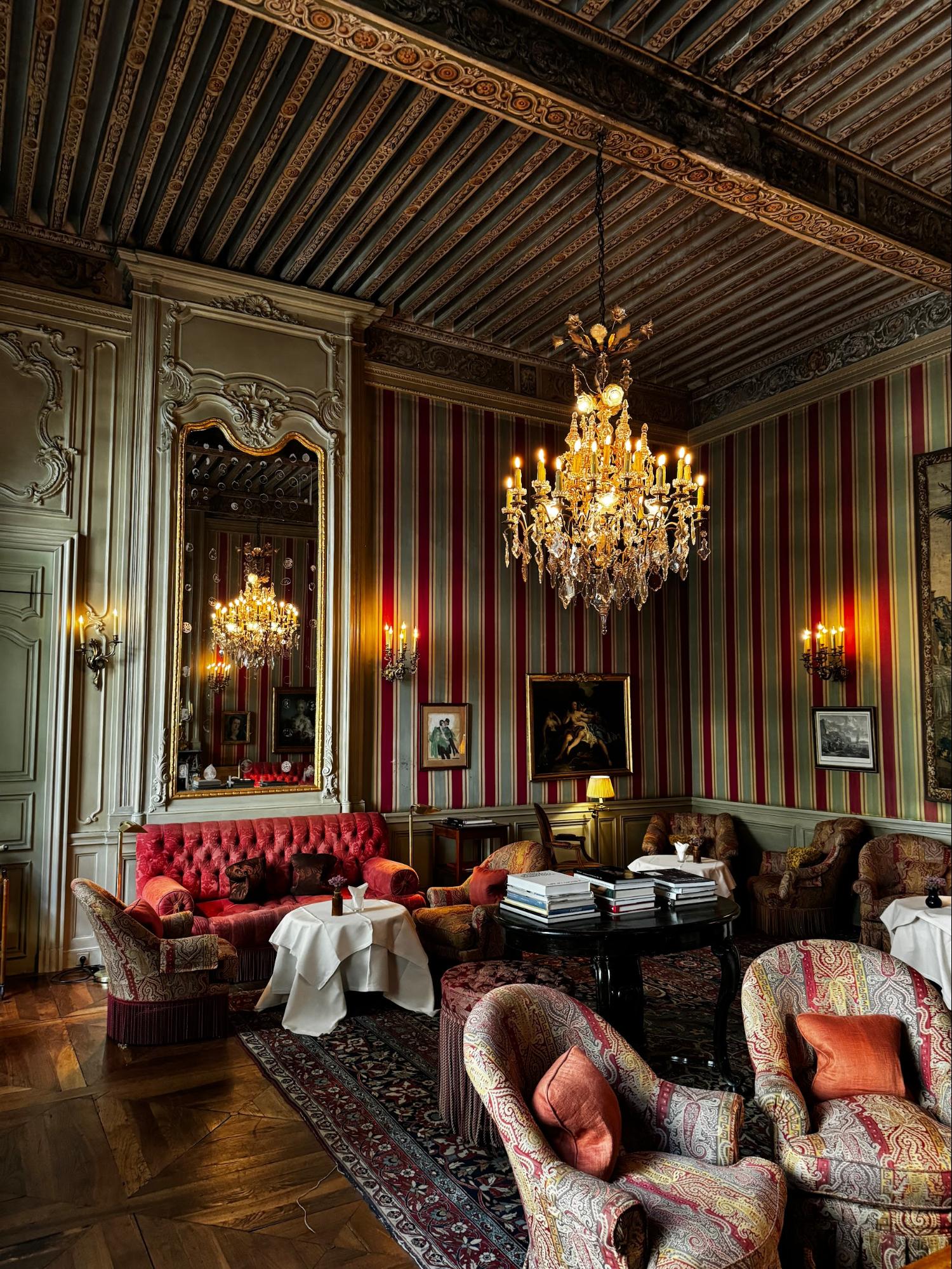Location: La Mirande, Avignon, France, Wood Highlights: Oak wood flooring, parquet pattern