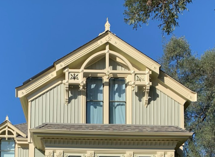 Photo credit: Lowpensky Moulding Customer, Location: Piedmont, California, Wood Highlights: Exterior trim, siding, window casing, facia, S4S