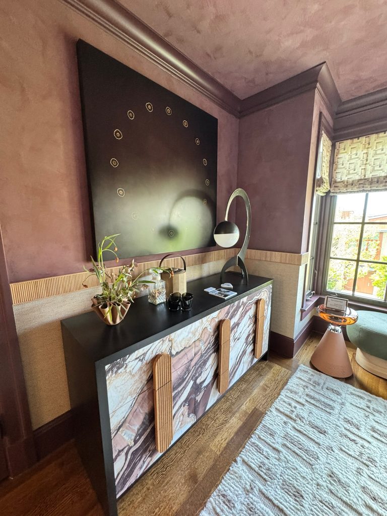 Location: SF Showcase 2025, San Francisco, California, Wood Highlights: Painted crown moulding, window trim, baseboards, chair rail, flooring