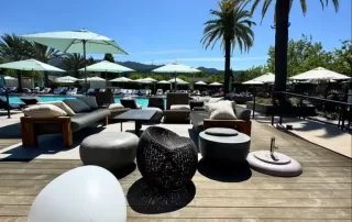 Photo credit: MetaphorEdge.com, Location: Calistoga, California, Wood Highlights: pool decking