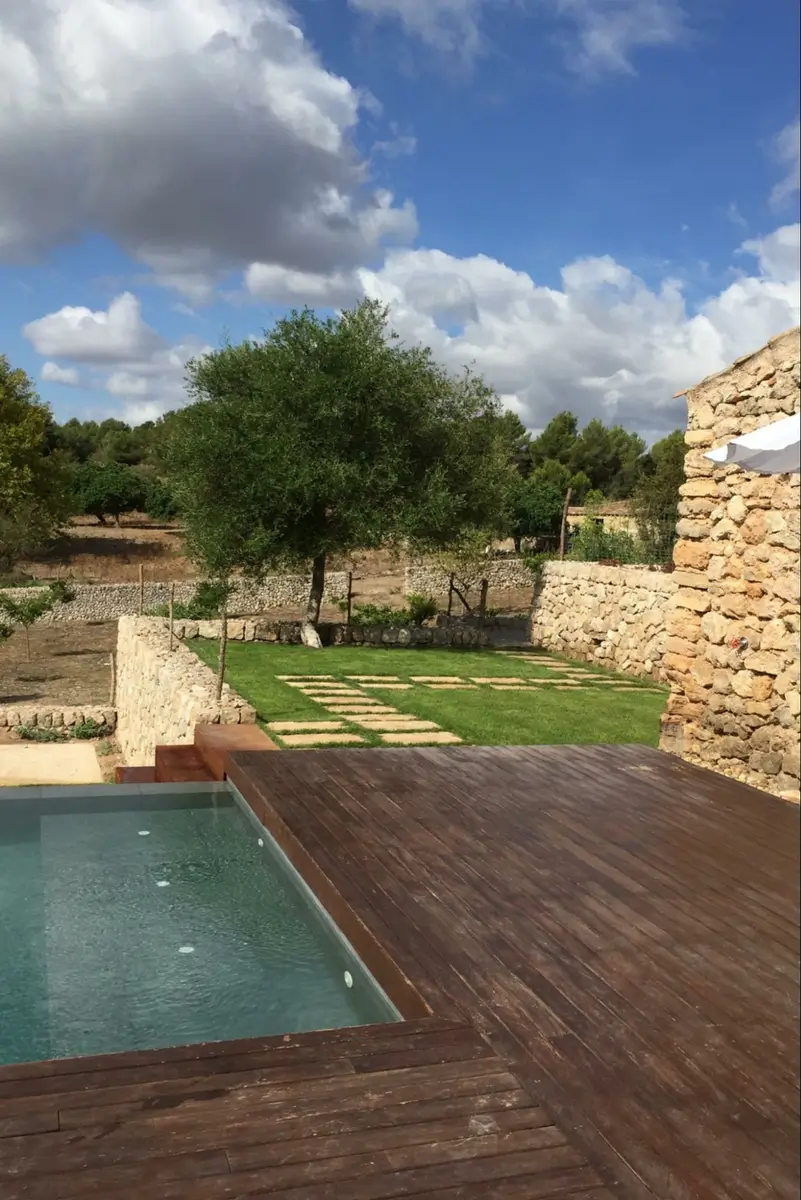 Location: Mallorca, Spain, Wood Highlights: Pool decking with a modern sensibility