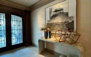 Location: San Francisco, California, Wood Highlights: Large-scale painted crown moulding, baseboards, door trim