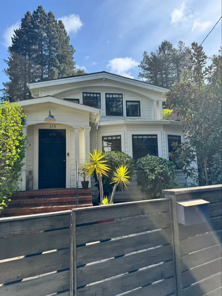 Photo credit: MetaphorEdge.com, Location: Marin County, California, Wood Highlights: Fencing, gate, siding, trim, facia