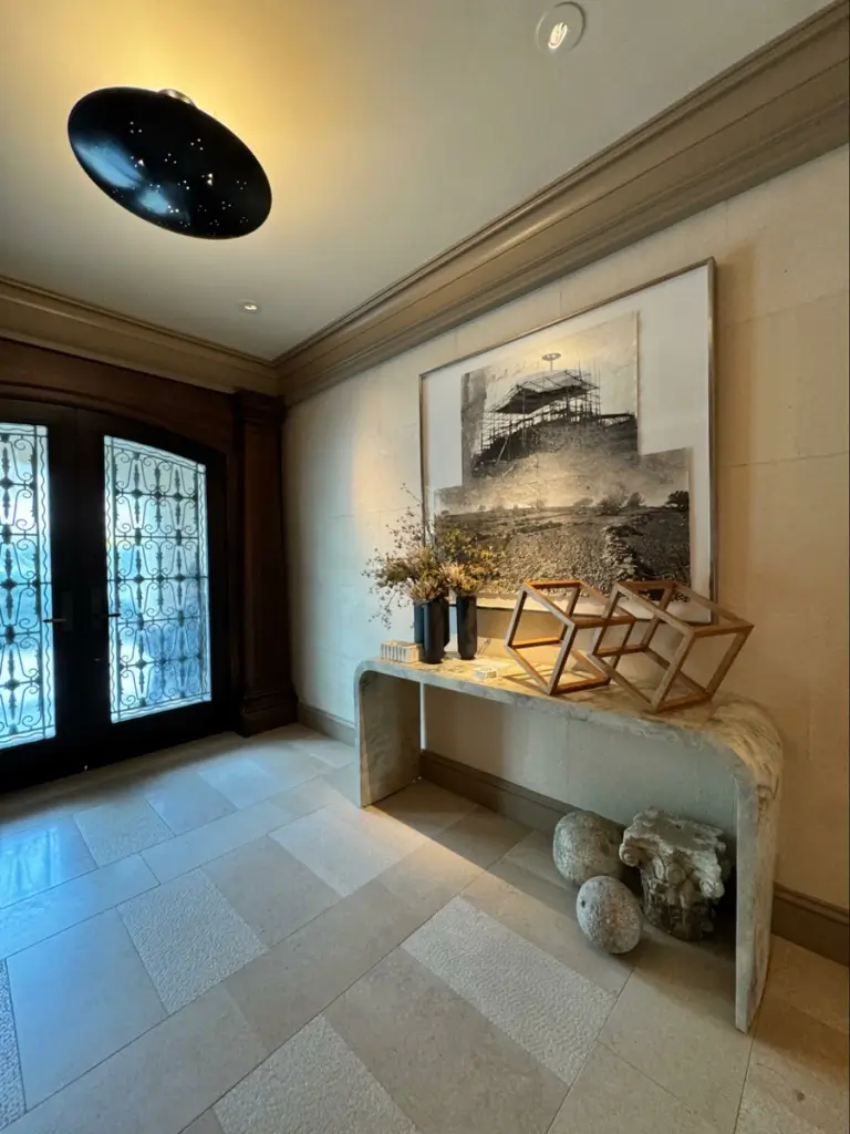Location: San Francisco, California, Wood Highlights: Large-scale painted crown moulding, baseboards, door trim