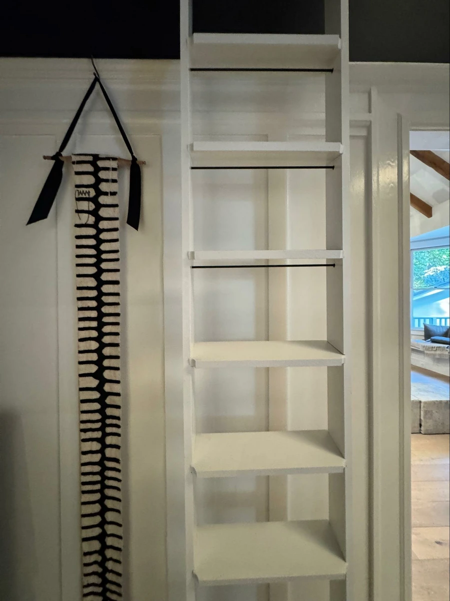 Photo credit: Metaphor Design, Location: Private Residence, Marin County, California, Wood Highlights: Painted picture rail moulding, door casing, wainscoting, S4S ladder rails, S4S ladder treads