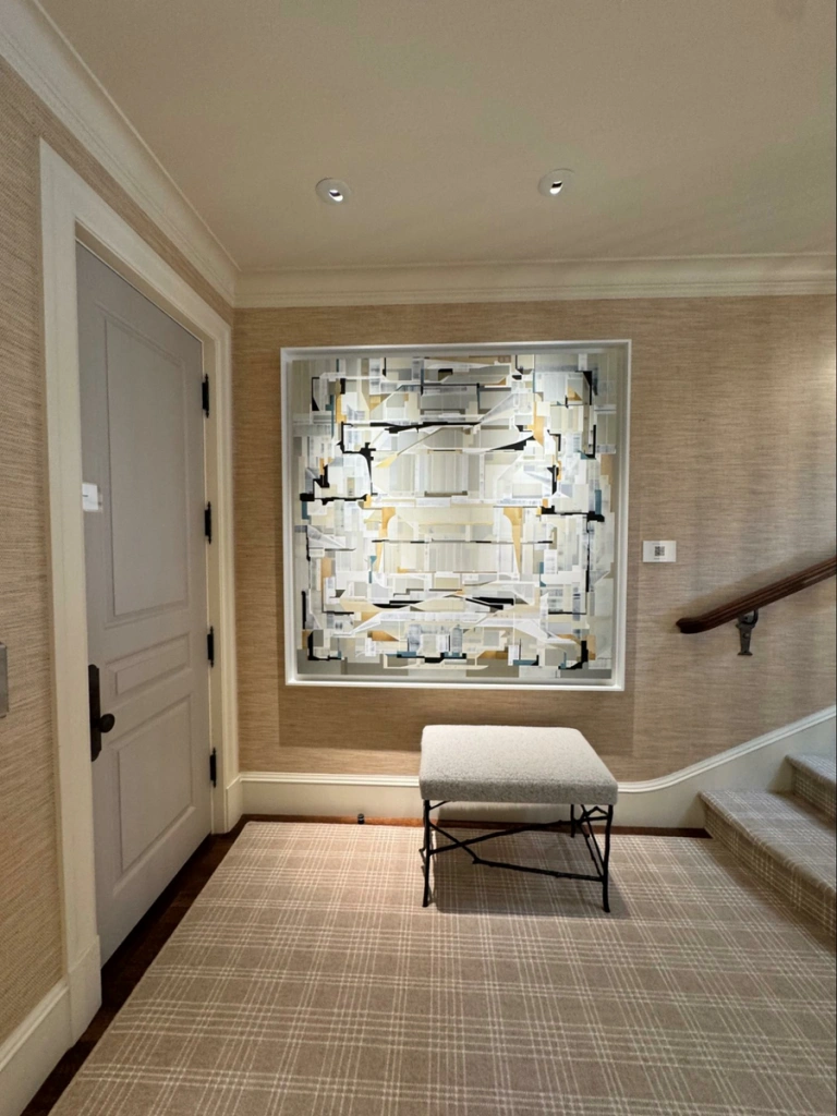 Location: San Francisco, California, Wood Highlights: Painted crown moulding, baseboards, stair railing, door casing