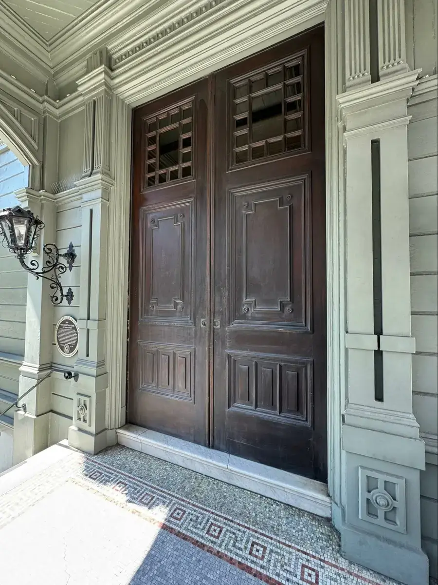 Location: Haas-Lilienthal House, San Francisco, California, Wood Highlights: astragals at center of pair of entry doors