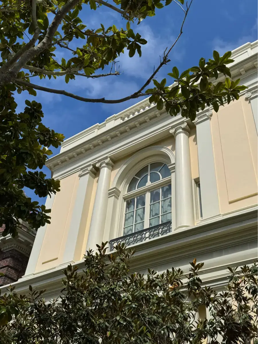 Location: Private Residence, San Francisco, California, Wood Highlights: astragals at center of pair of balcony doors