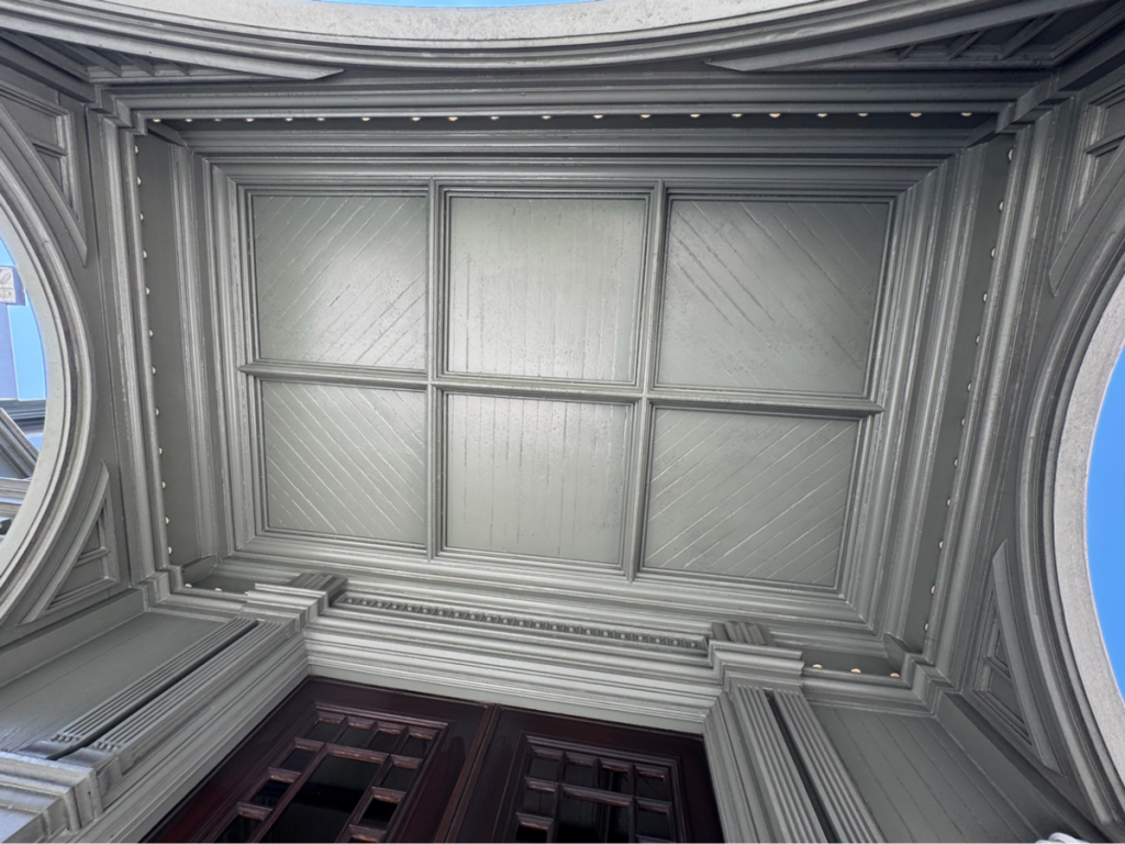 Location: Haas-Lilenthal House, San Francisco, California, Wood Highlights: Crown moulding, corner moulding and unique wood trim profiles enhance the ceiling at this historic restoration project