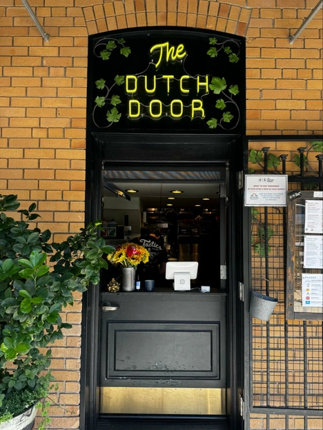 Location: The Dutch Door, Napa, California, Wood Highlights: Wood door casing and trim design matches dutch door