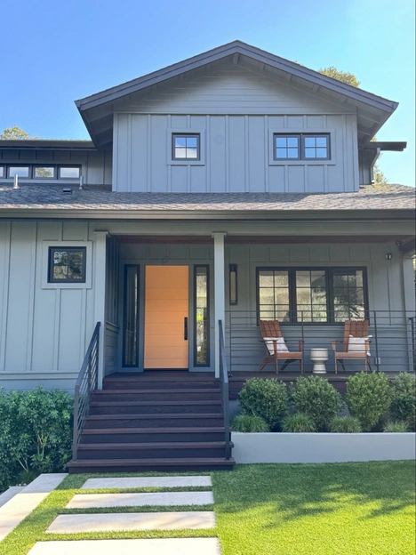 Location: Private Residence, Marin County, California, Wood Highlights: Wood door casing aligns with surrounding design