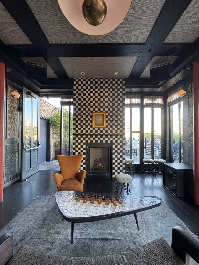 Location: San Francisco, California Wood Highlights: Local professional designers show how trim with character can enhance the area above the fireplace with great impact in the room, with a single curvy crown or a bold coffered ceiling.
